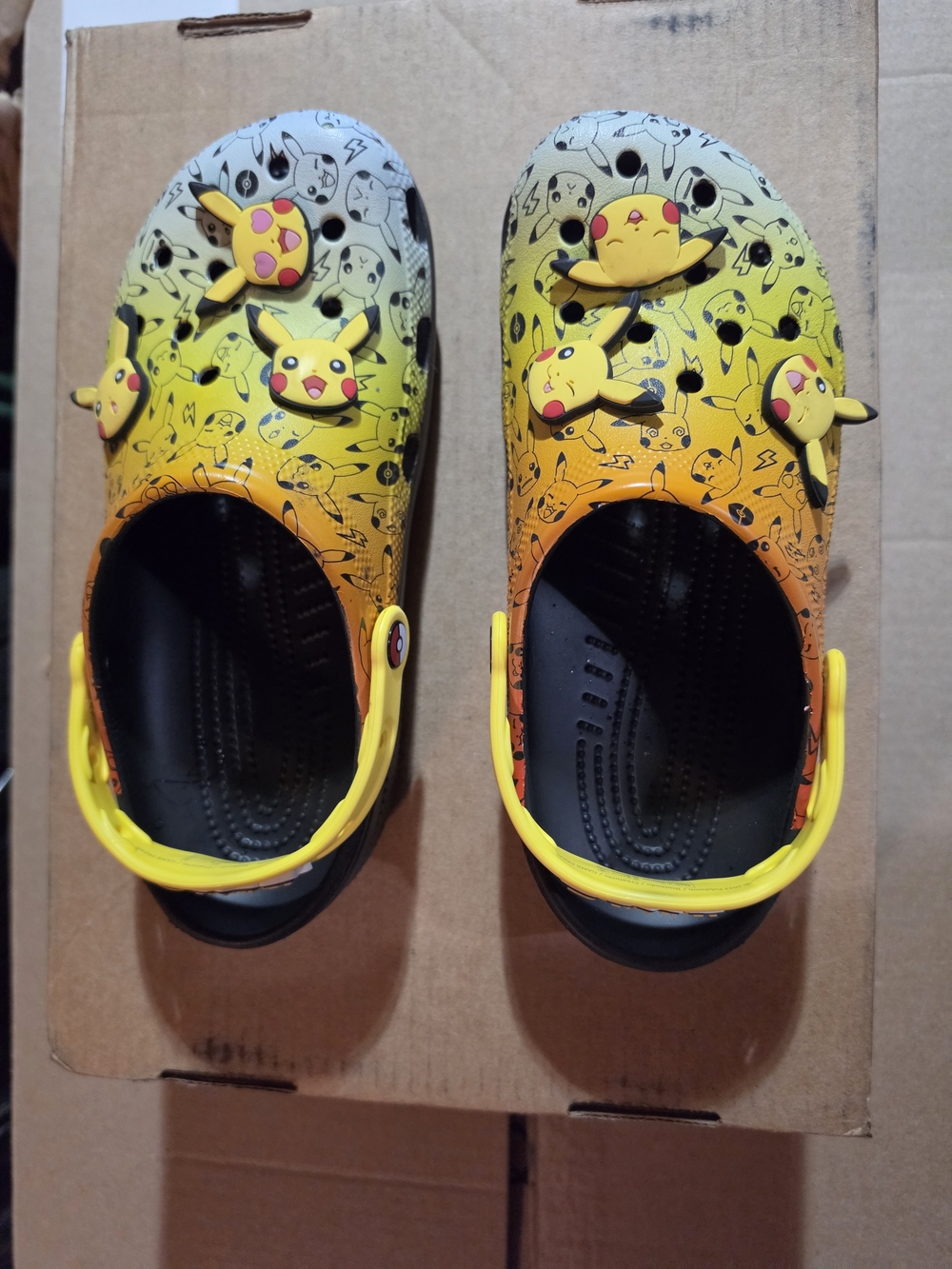 Pikachu Clog Sandals - Yellow Gradient